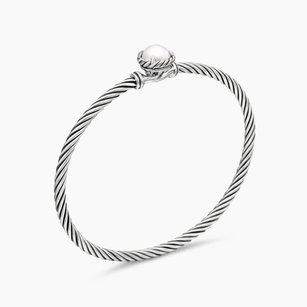 David Yurman Petite Chatelaine® Bracelet Sterling Silver with Pearl (Size S)